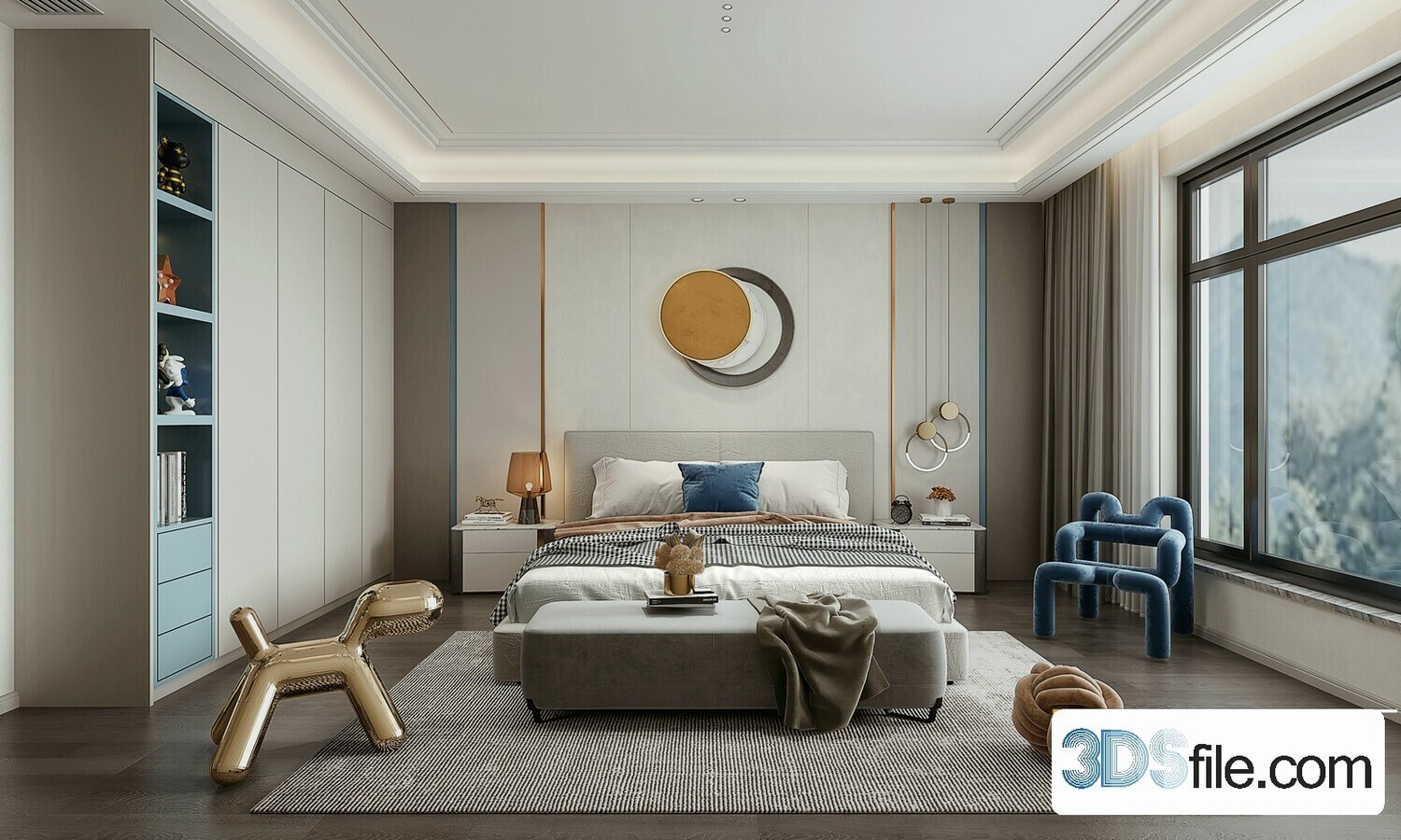 50 FREE FULL SCENES BED ROOM 3D MODELS FOR DOWNLOAD - FREE