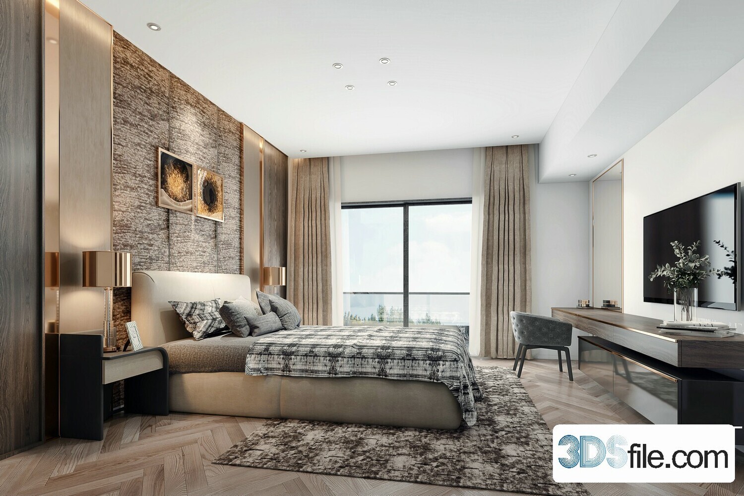 50 FREE FULL SCENES BED ROOM 3D MODELS FOR DOWNLOAD - FREE