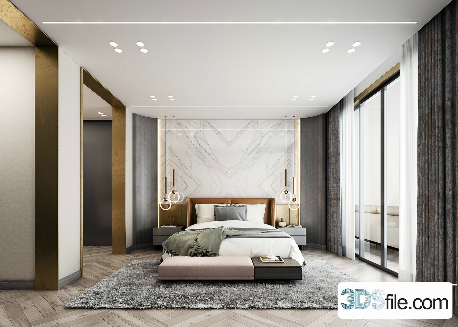 50 FREE FULL SCENES BED ROOM 3D MODELS FOR DOWNLOAD - FREE