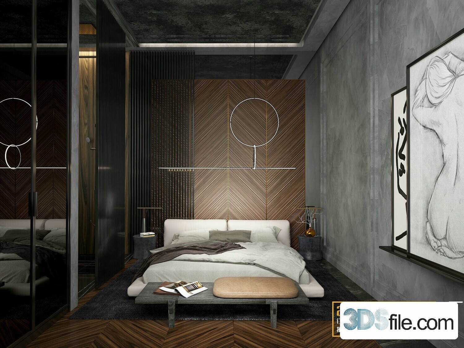 50 FREE FULL SCENES BED ROOM 3D MODELS FOR DOWNLOAD - FREE