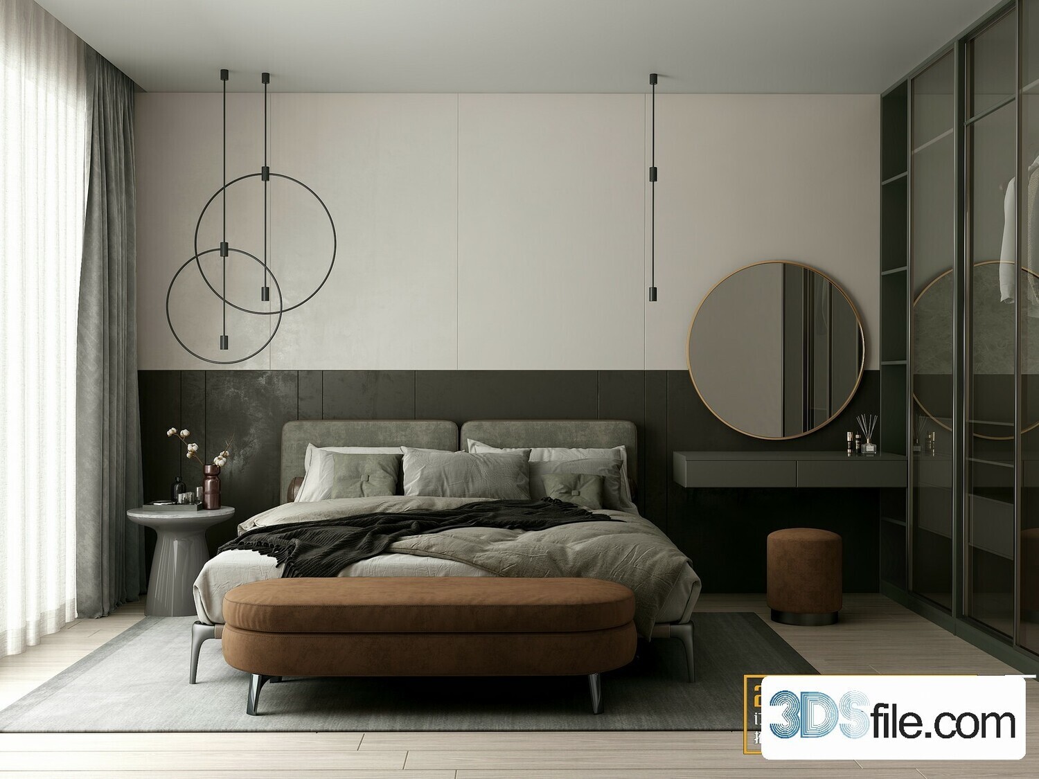 50 FREE FULL SCENES BED ROOM 3D MODELS FOR DOWNLOAD - FREE