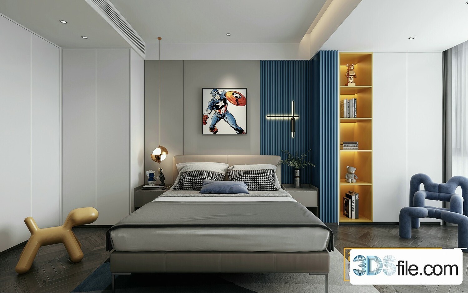 50 FREE FULL SCENES BED ROOM 3D MODELS FOR DOWNLOAD - FREE