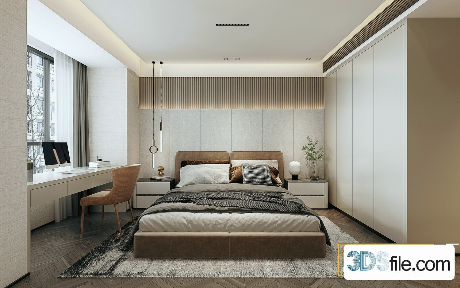 50 FREE FULL SCENES BED ROOM 3D MODELS FOR DOWNLOAD - FREE