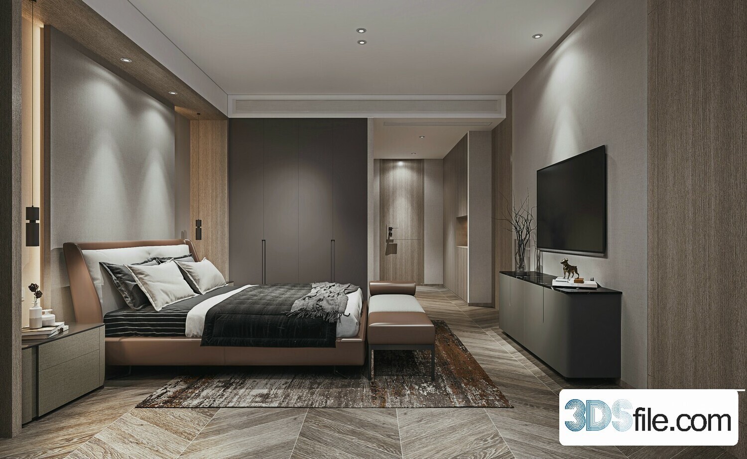 50 FREE FULL SCENES BED ROOM 3D MODELS FOR DOWNLOAD - FREE