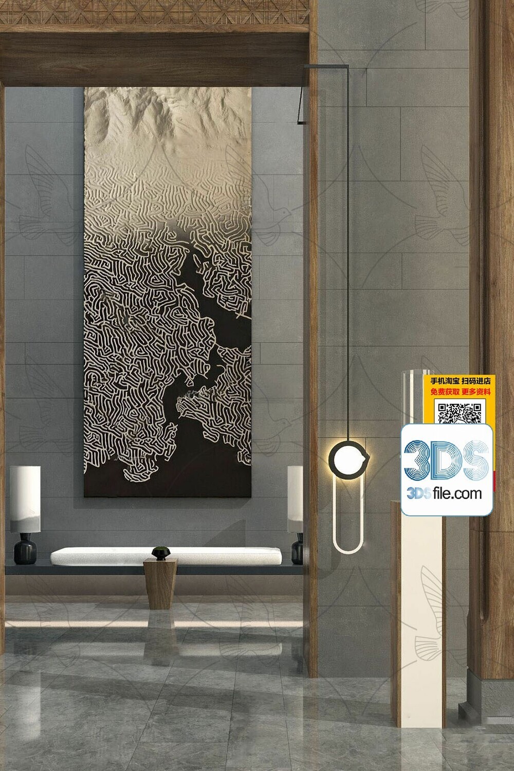 60 Decorative painting set 3d models vol.13