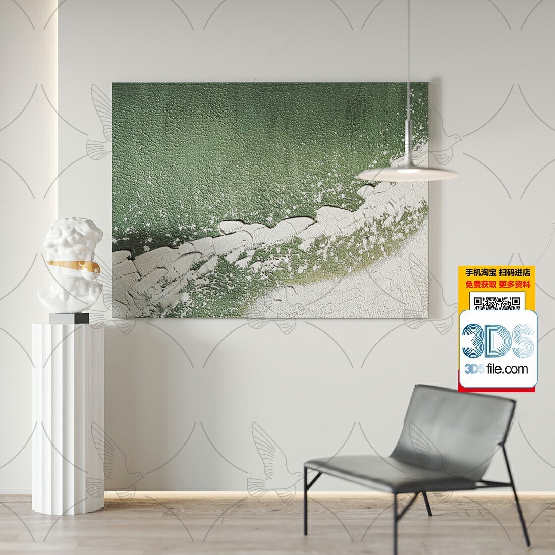 60 Decorative painting set 3d models vol.13