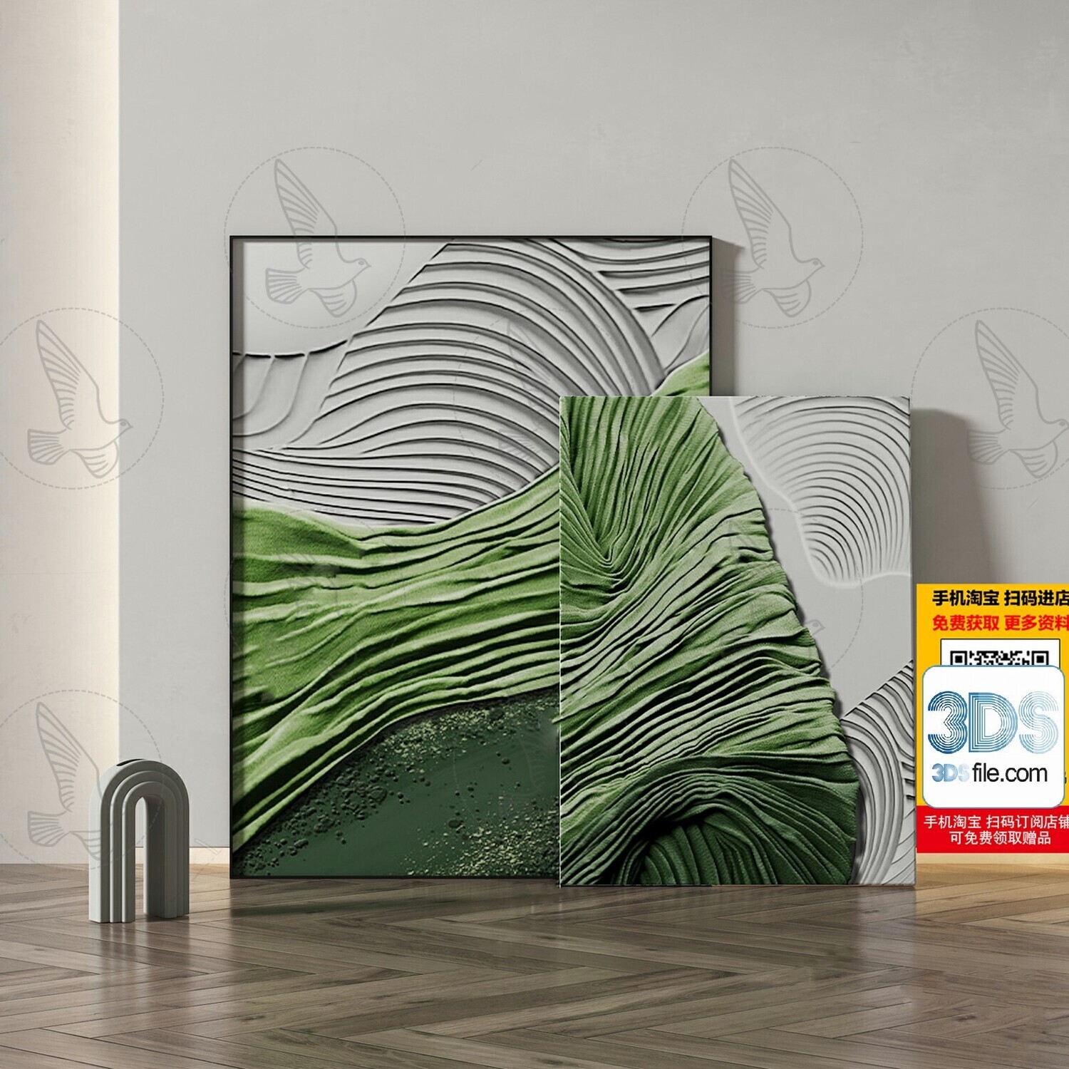 60 Decorative painting set 3d models vol.13