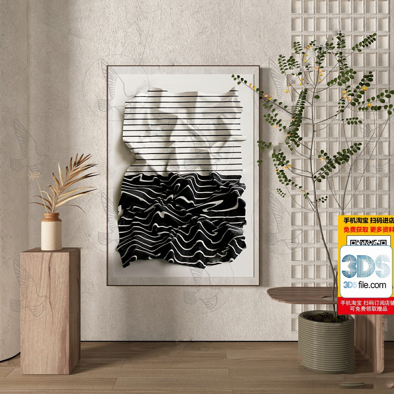 60 Decorative painting set 3d models vol.13
