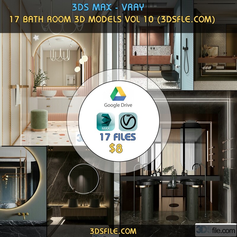 17 Bath room 3d models vol.10
