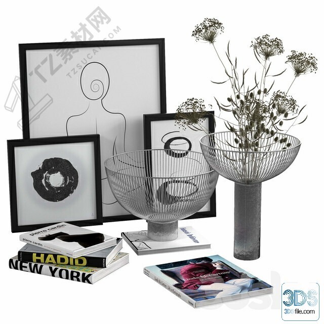 250 Decorative setS 3d models vol.14