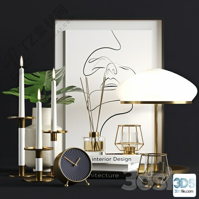 250 Decorative setS 3d models vol.14