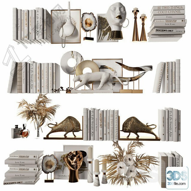 250 Decorative setS 3d models vol.14