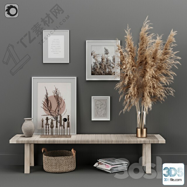 250 Decorative setS 3d models vol.14