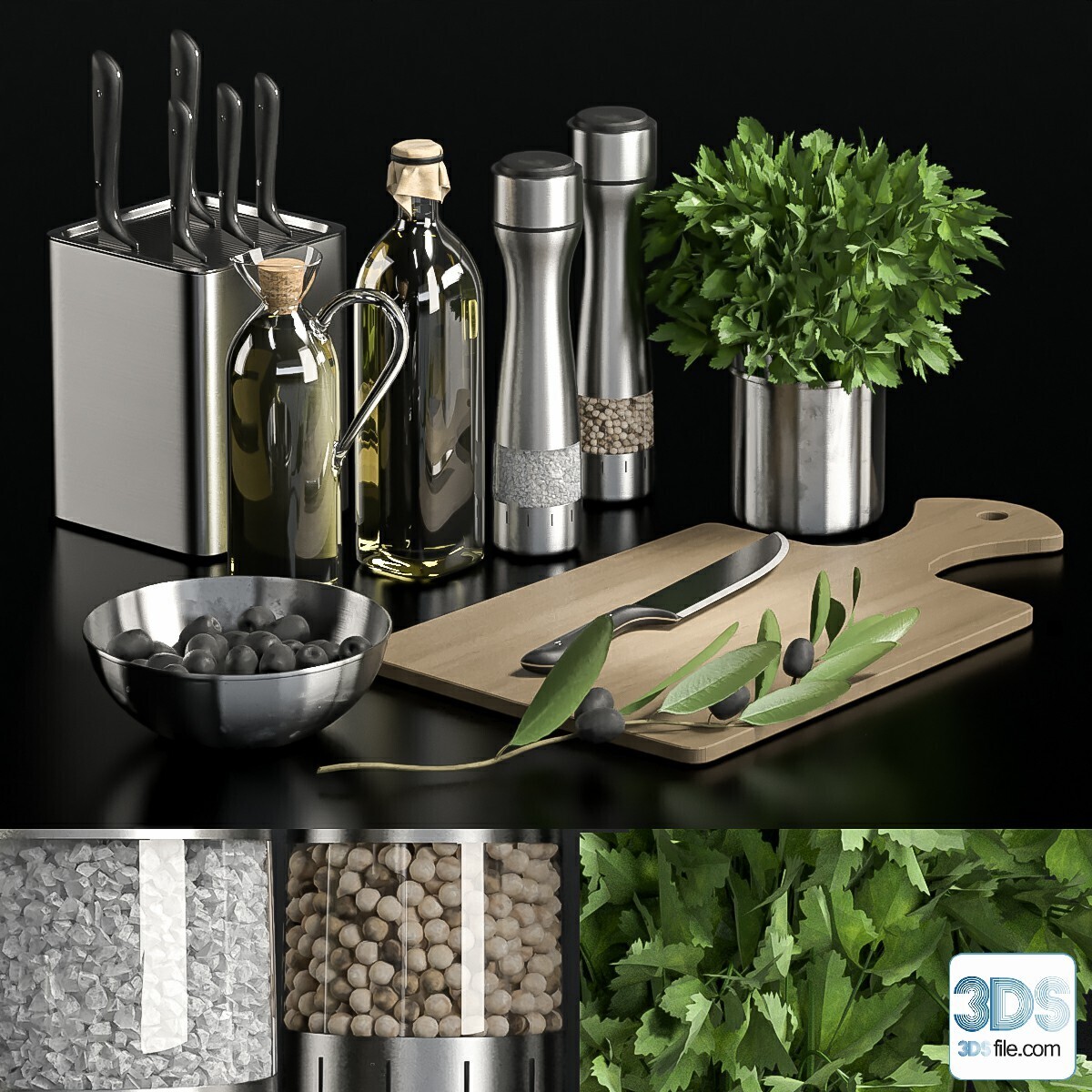 250 Decorative setS 3d models vol.14