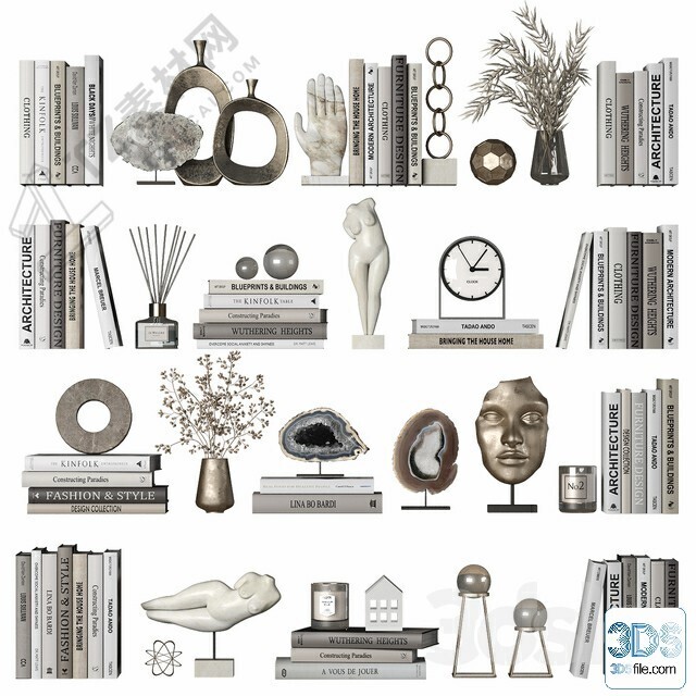 250 Decorative setS 3d models vol.14