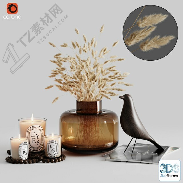 250 Decorative setS 3d models vol.14