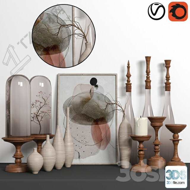250 Decorative setS 3d models vol.14