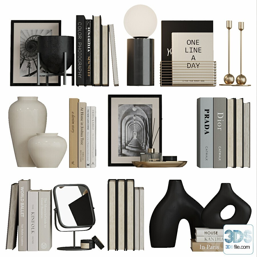250 Decorative setS 3d models vol.14