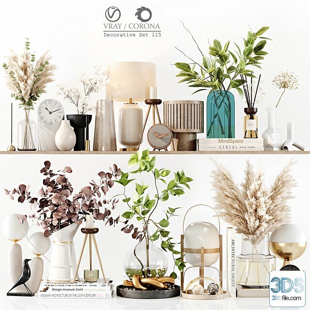 250 Decorative setS 3d models vol.14