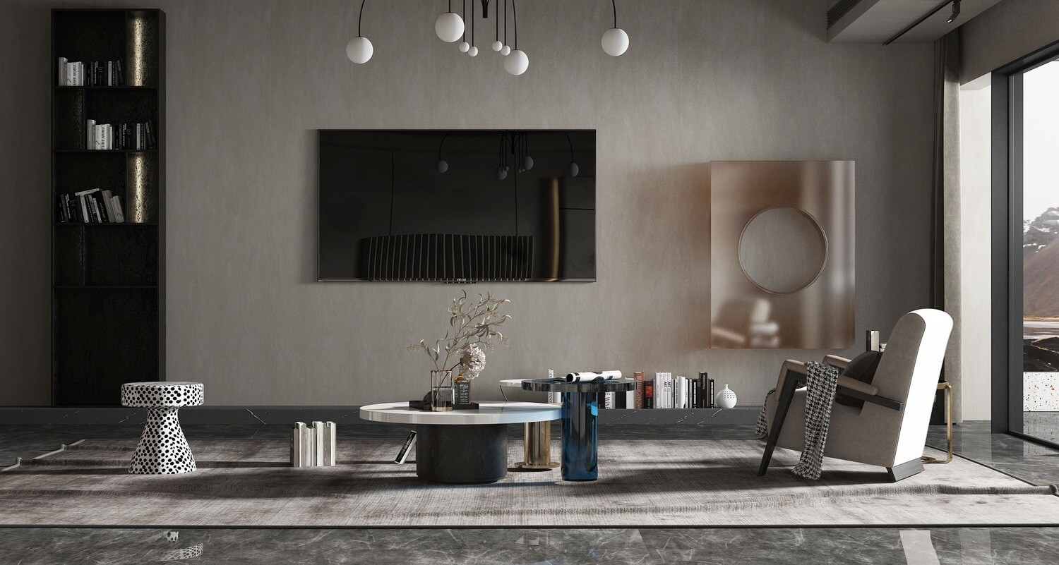 29 Living Room Full Scenes 3d Models Vol.27