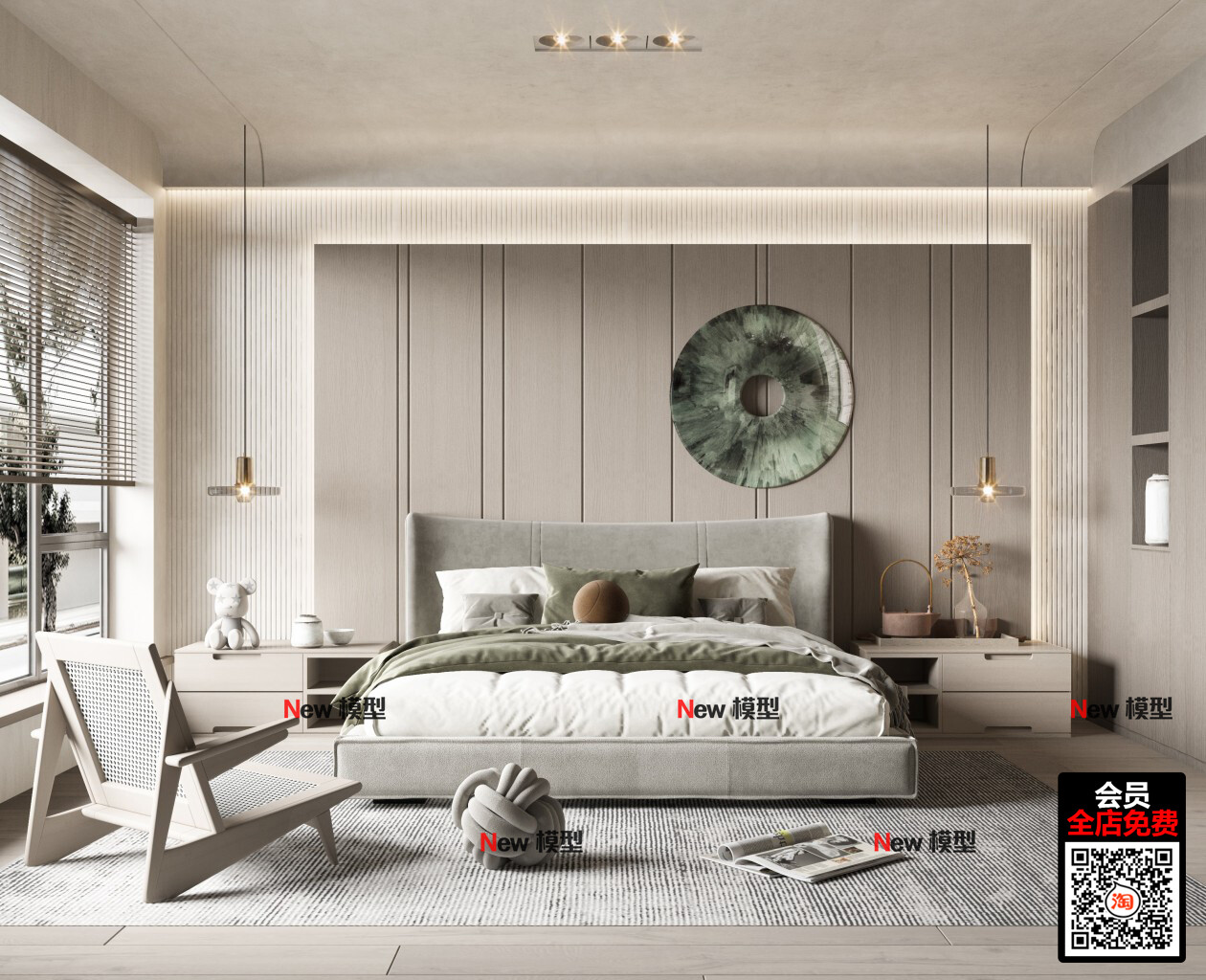 18 Bed 3d models Vol.17