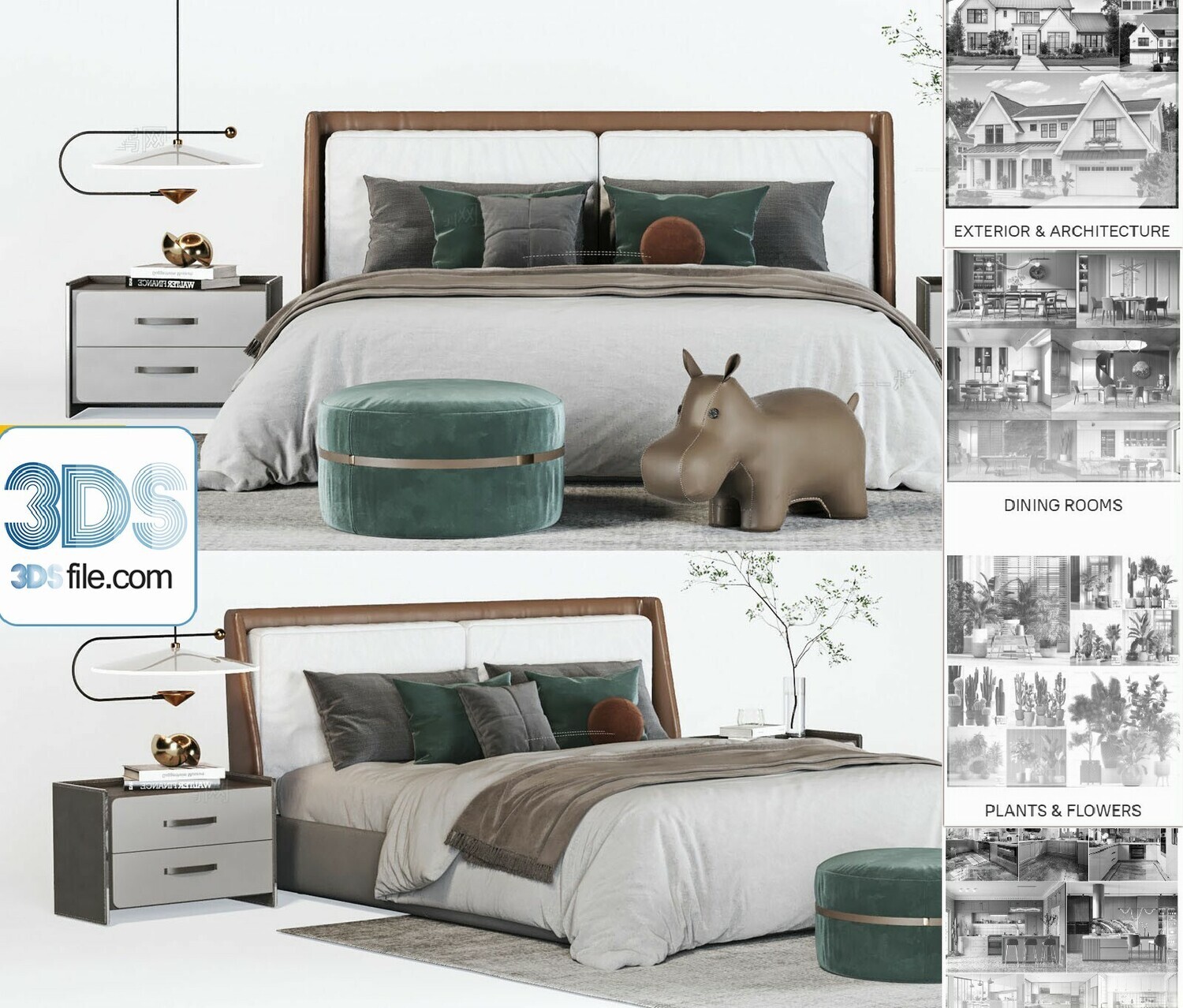 71 BED ROOM SET 3D MODELS VOL 14 - VRAY