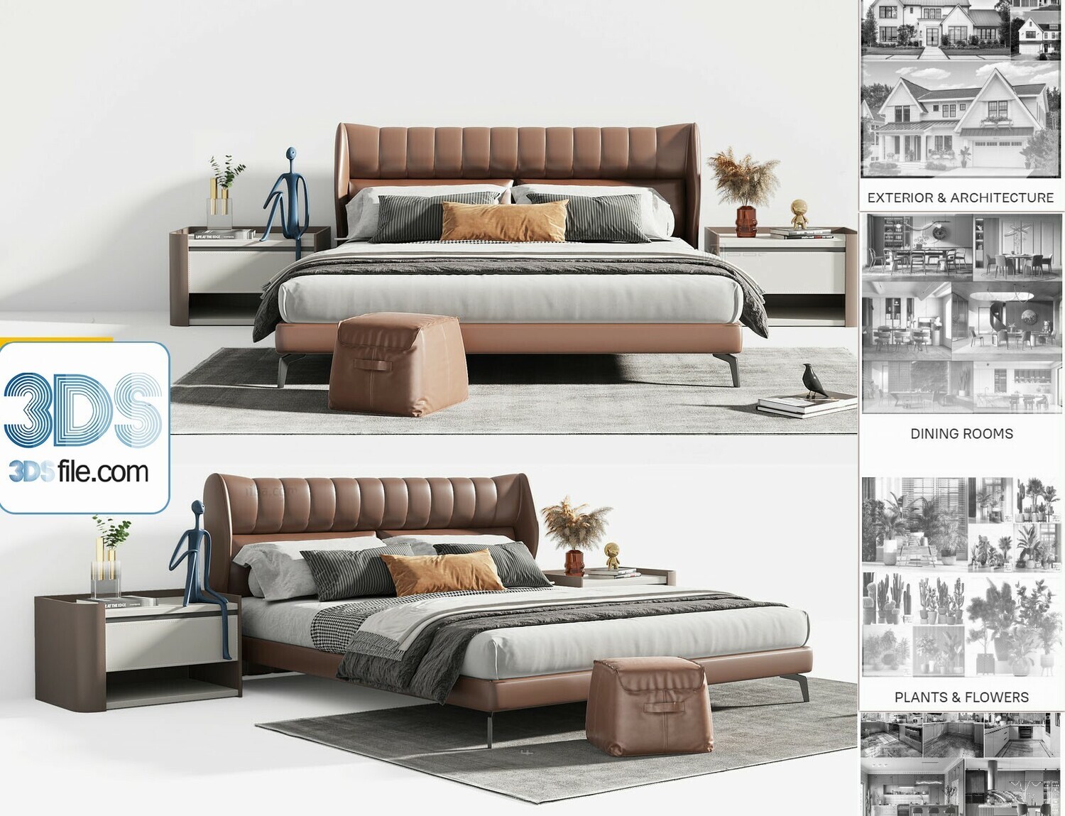 71 BED ROOM SET 3D MODELS VOL 14 - VRAY