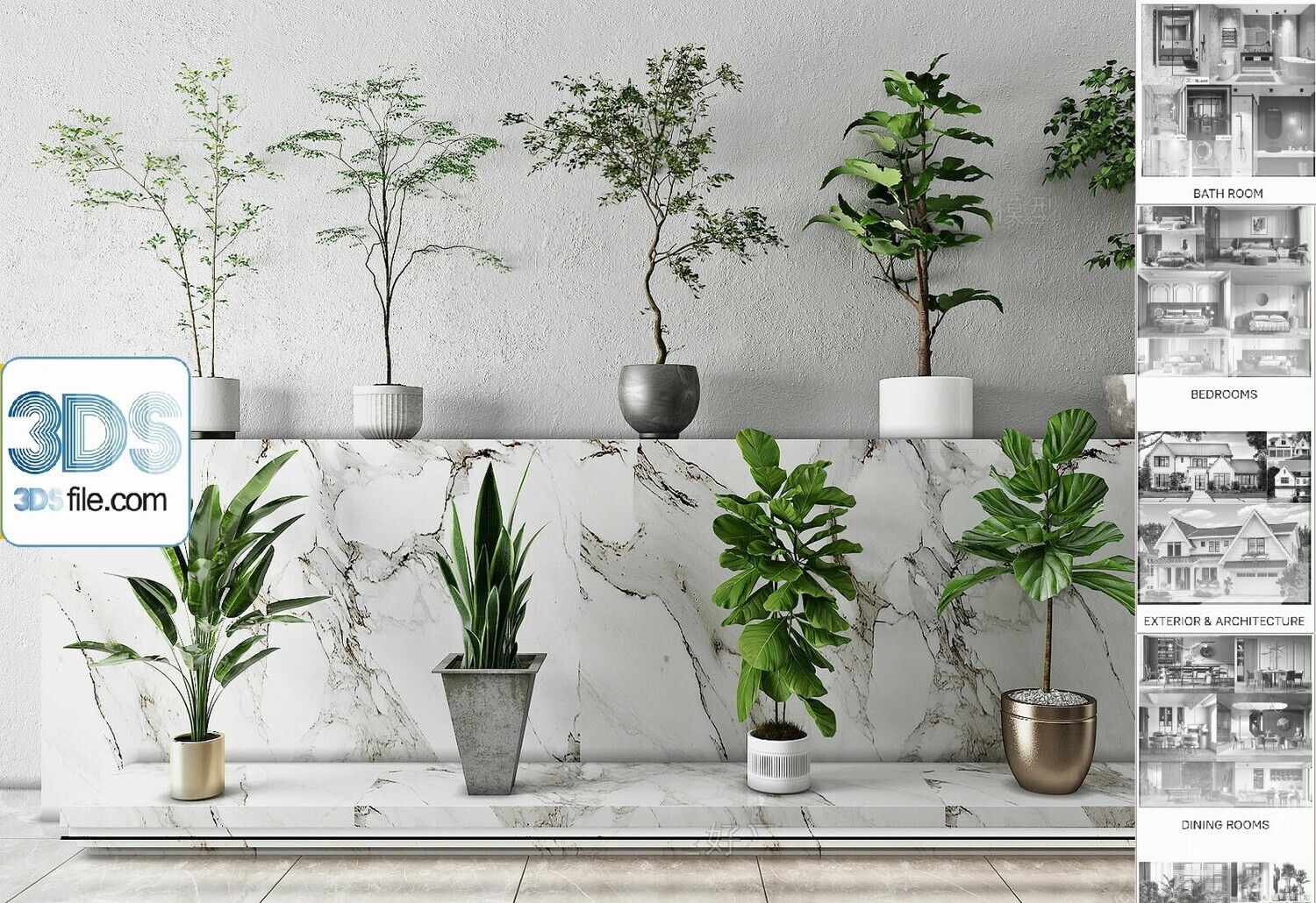 140 Plant 3d Models Pro Vol.05