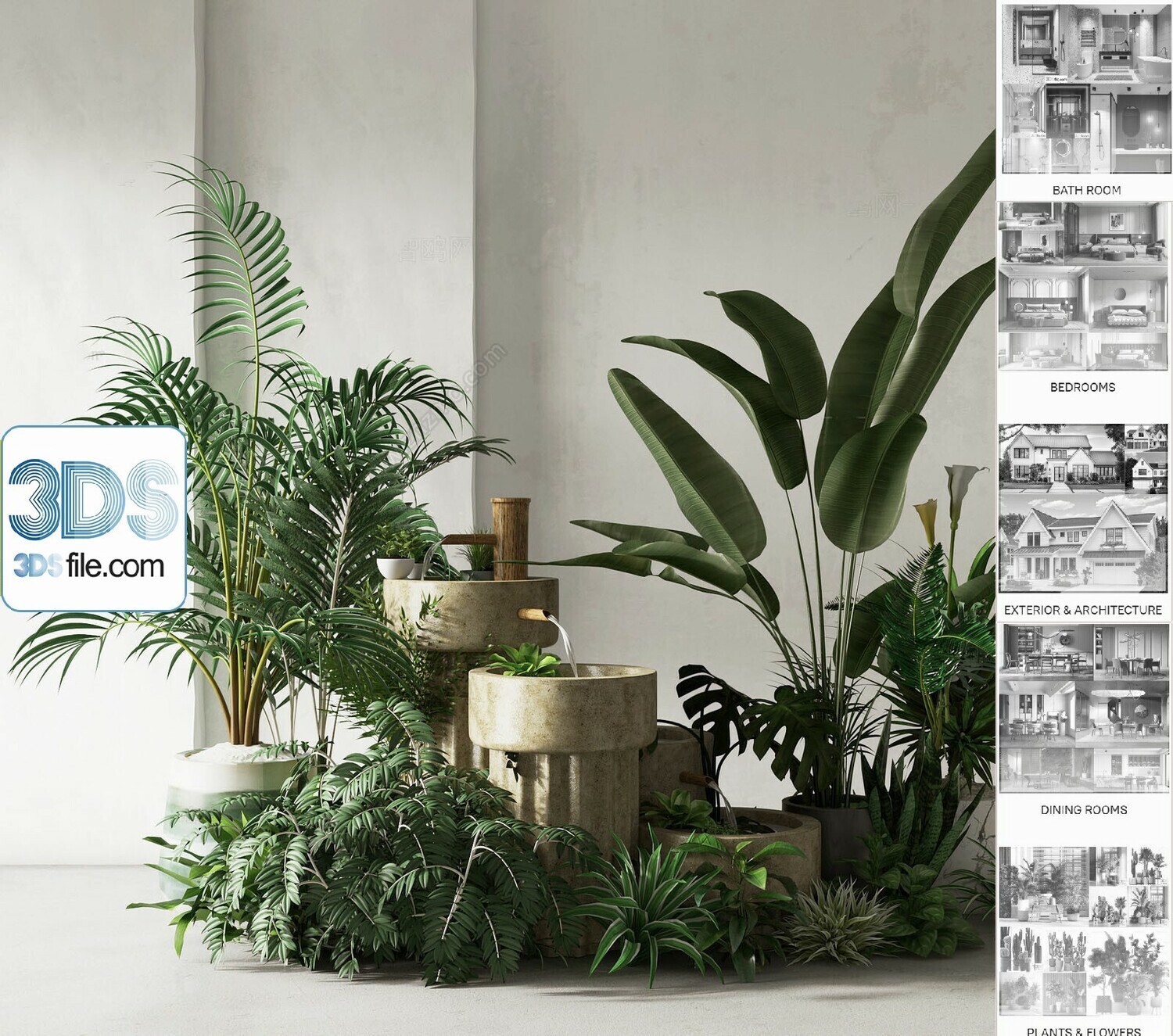 140 Plant 3d Models Pro Vol.05