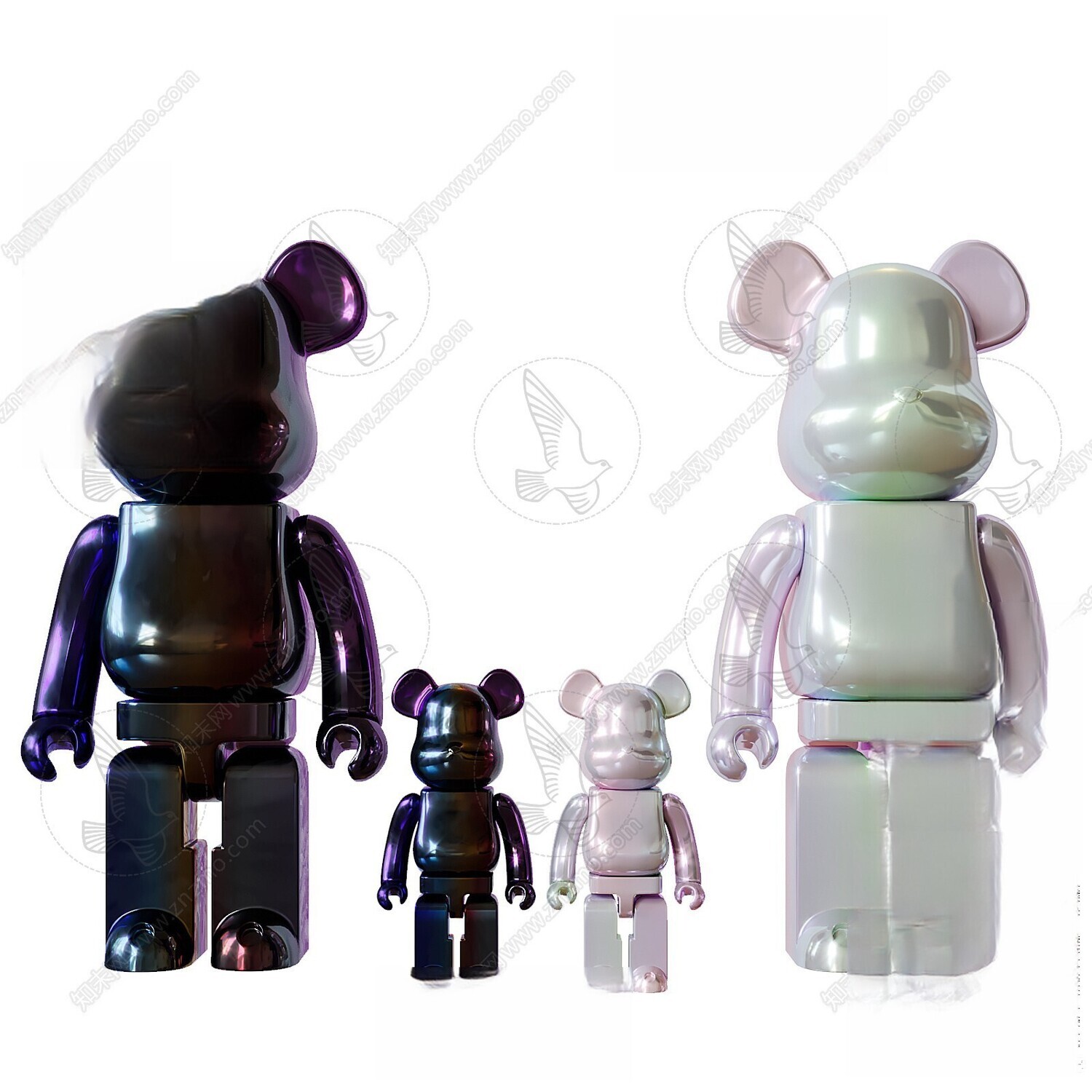 150 Bearbrick 3d Models Vol.15