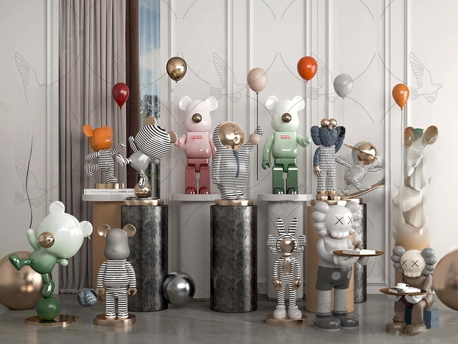 150 Bearbrick 3d Models Vol.15