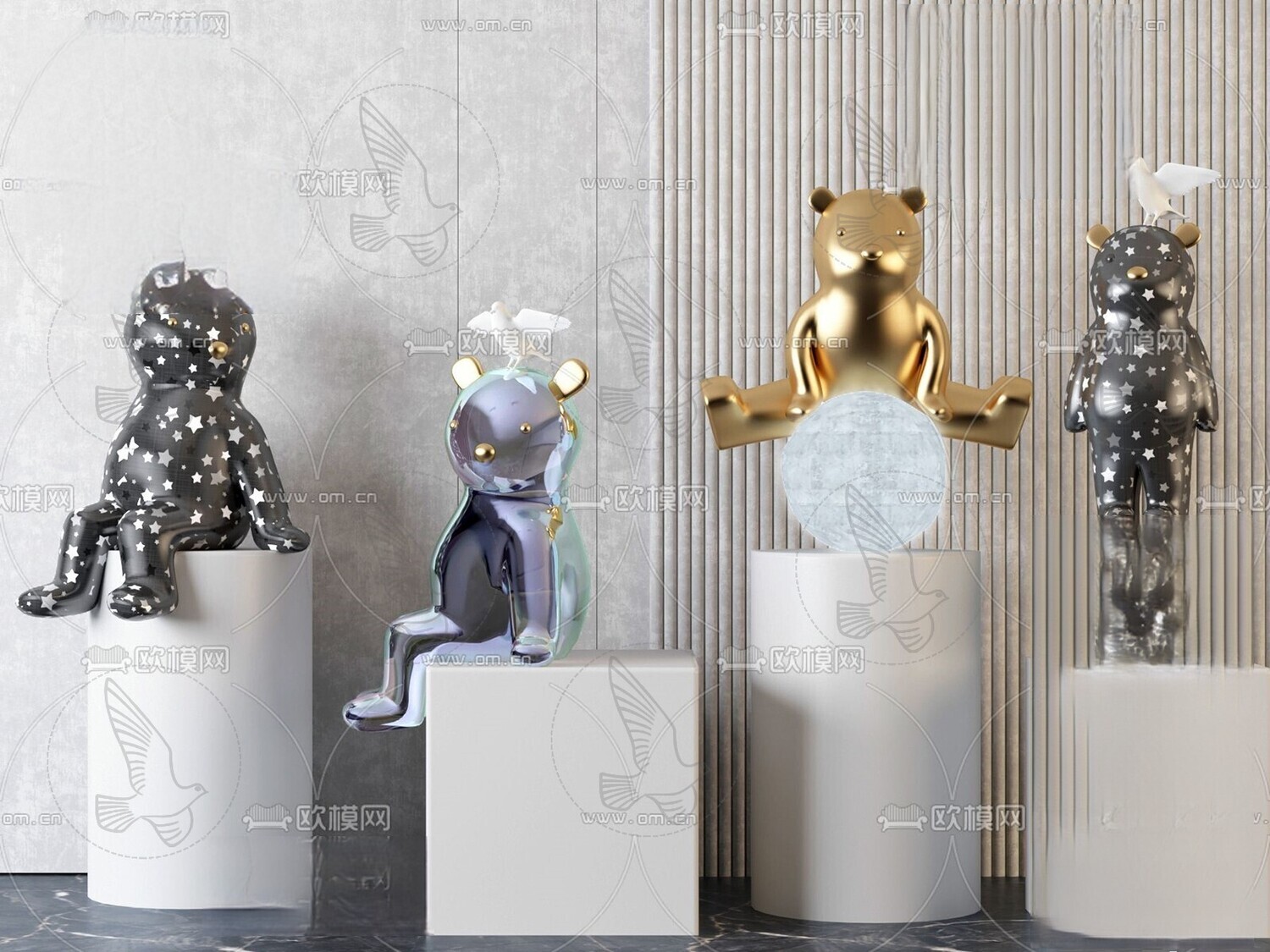 150 Bearbrick 3d Models Vol.15