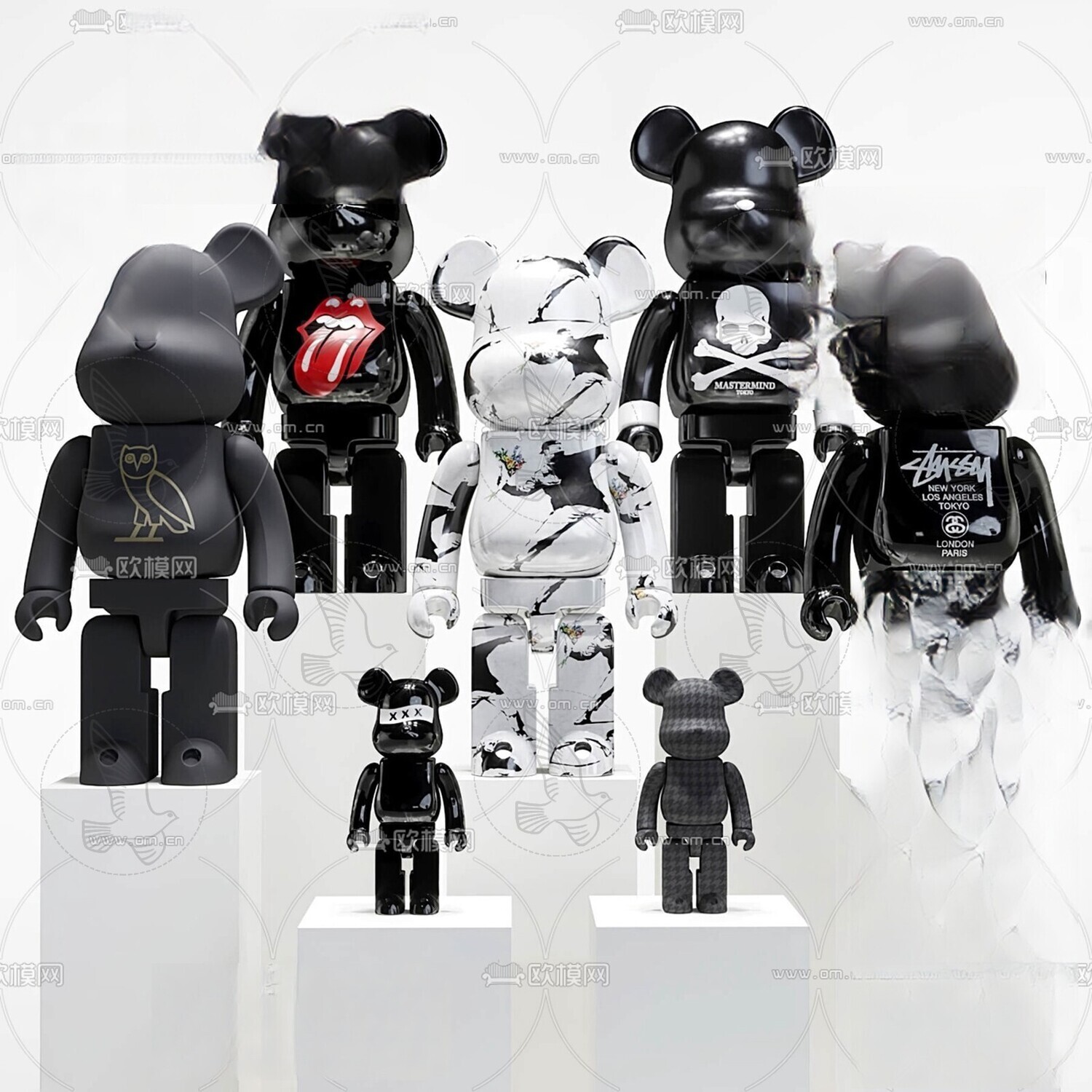 150 Bearbrick 3d Models Vol.15