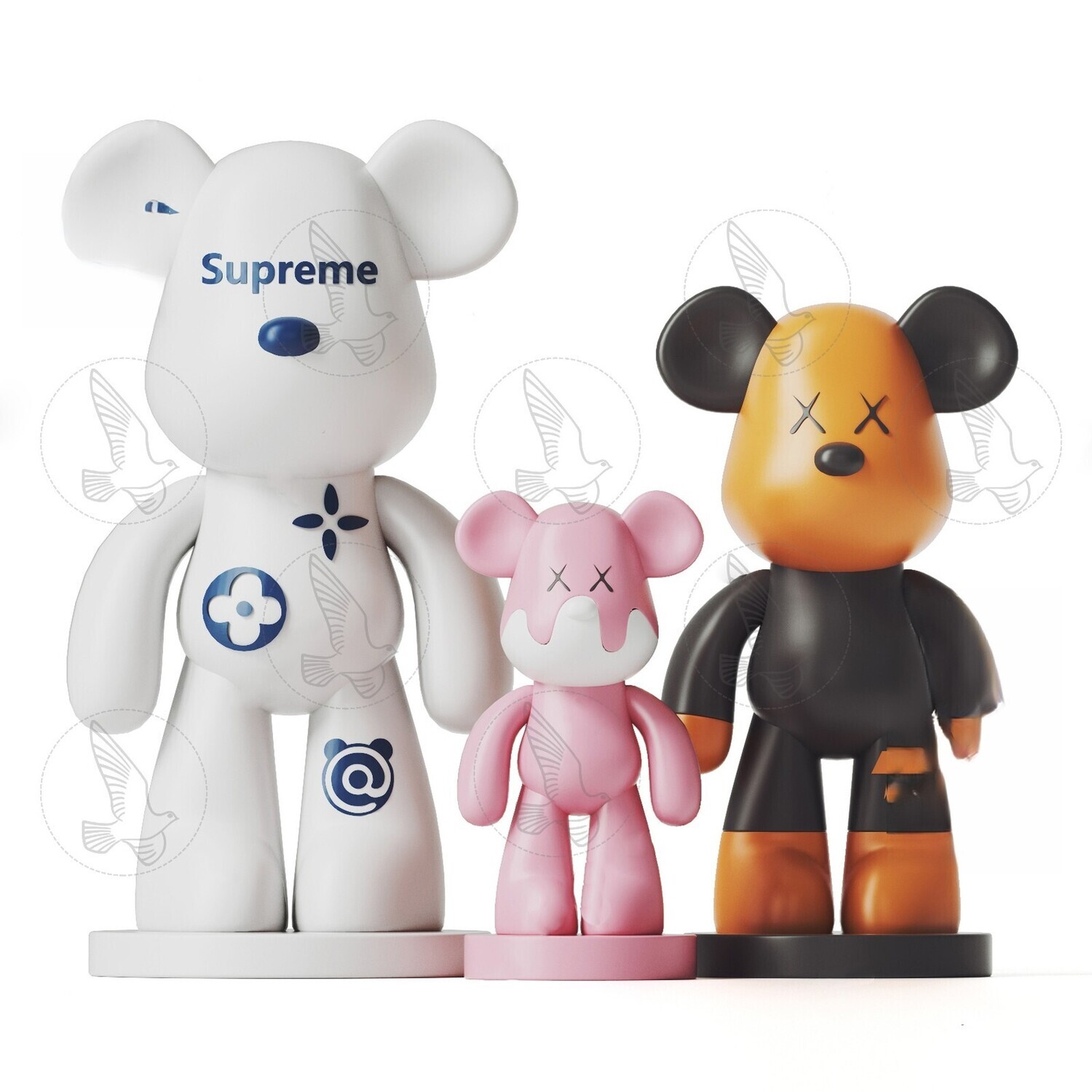 150 Bearbrick 3d Models Vol.15