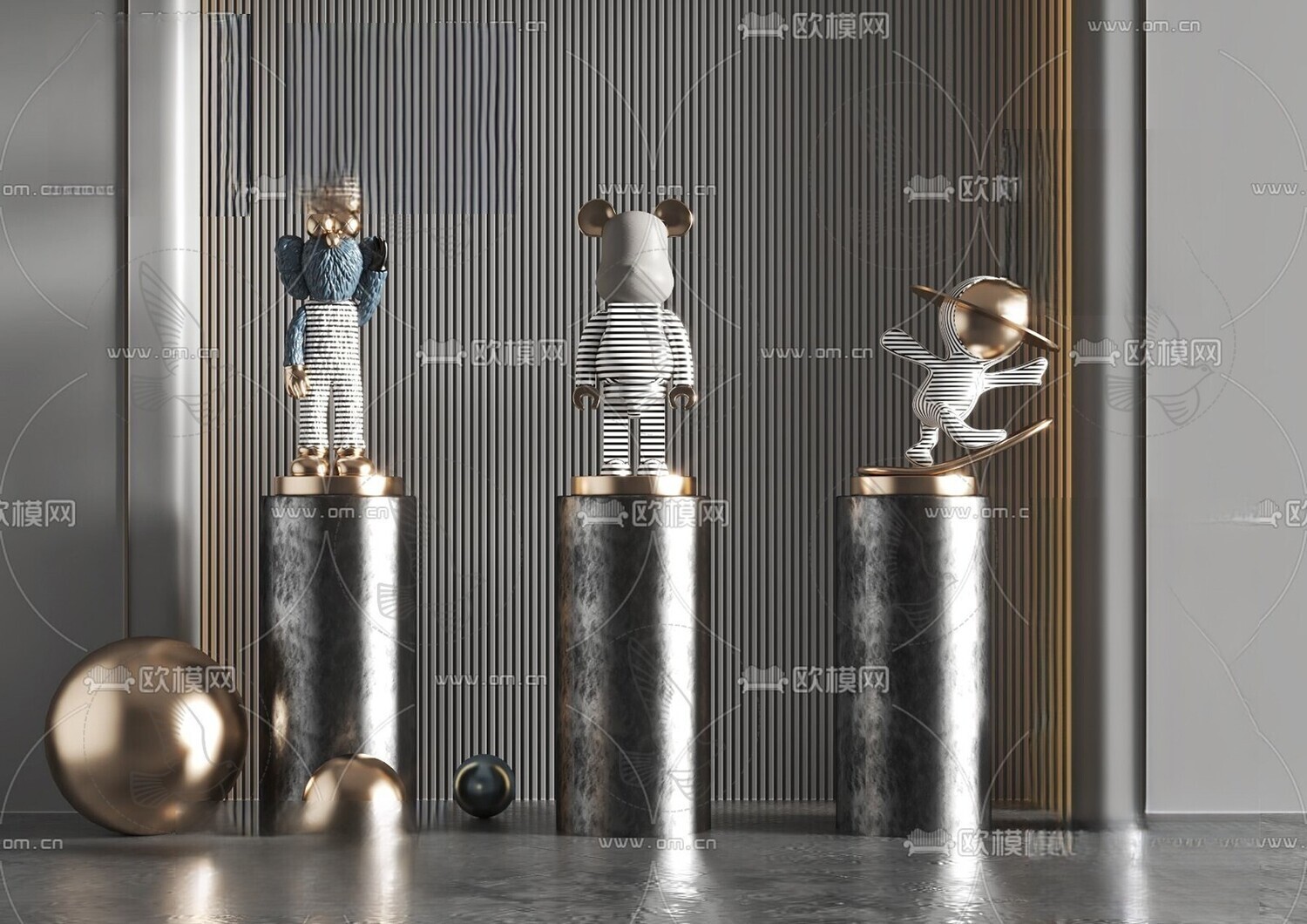 150 Bearbrick 3d Models Vol.15