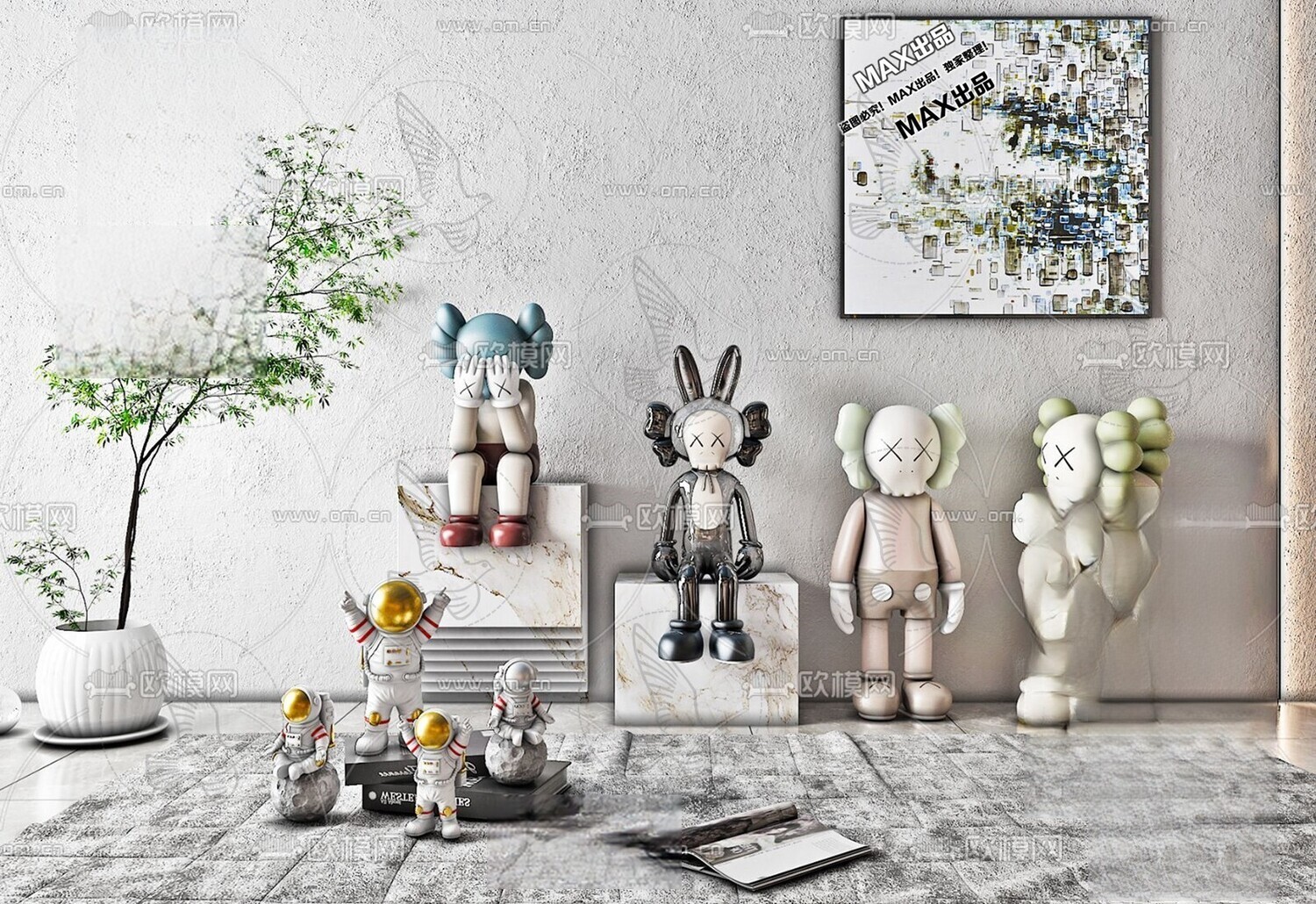 150 Bearbrick 3d Models Vol.15