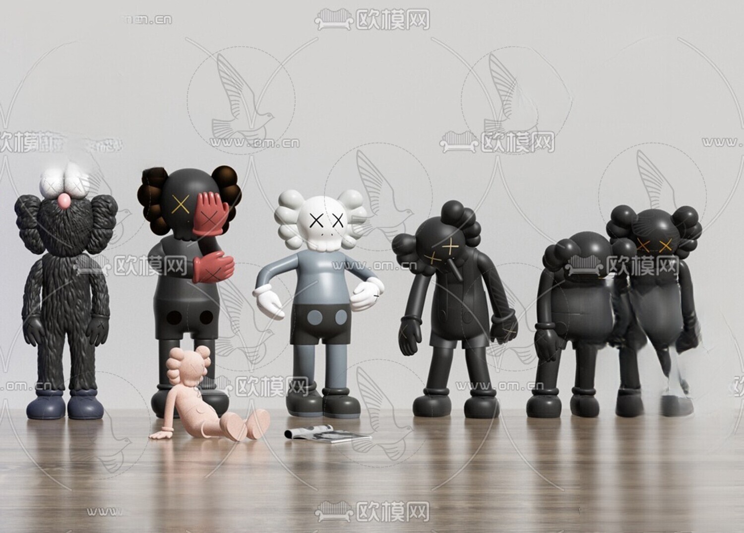 150 Bearbrick 3d Models Vol.15