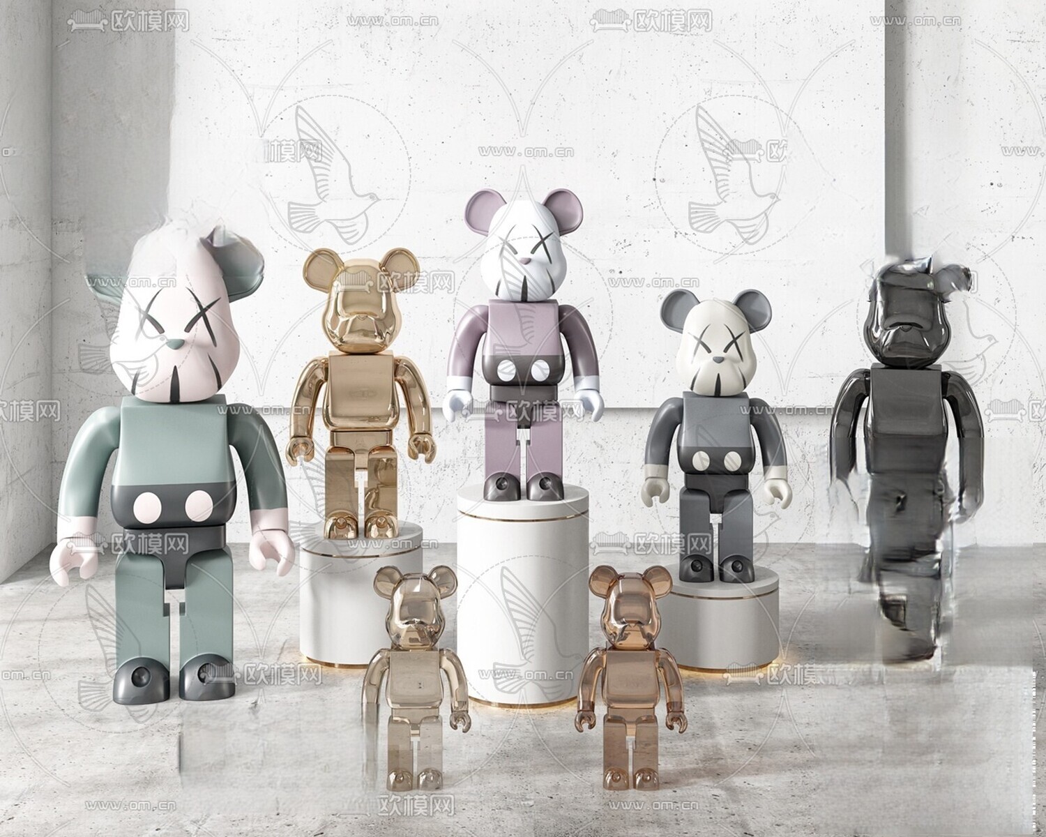 150 Bearbrick 3d Models Vol.15