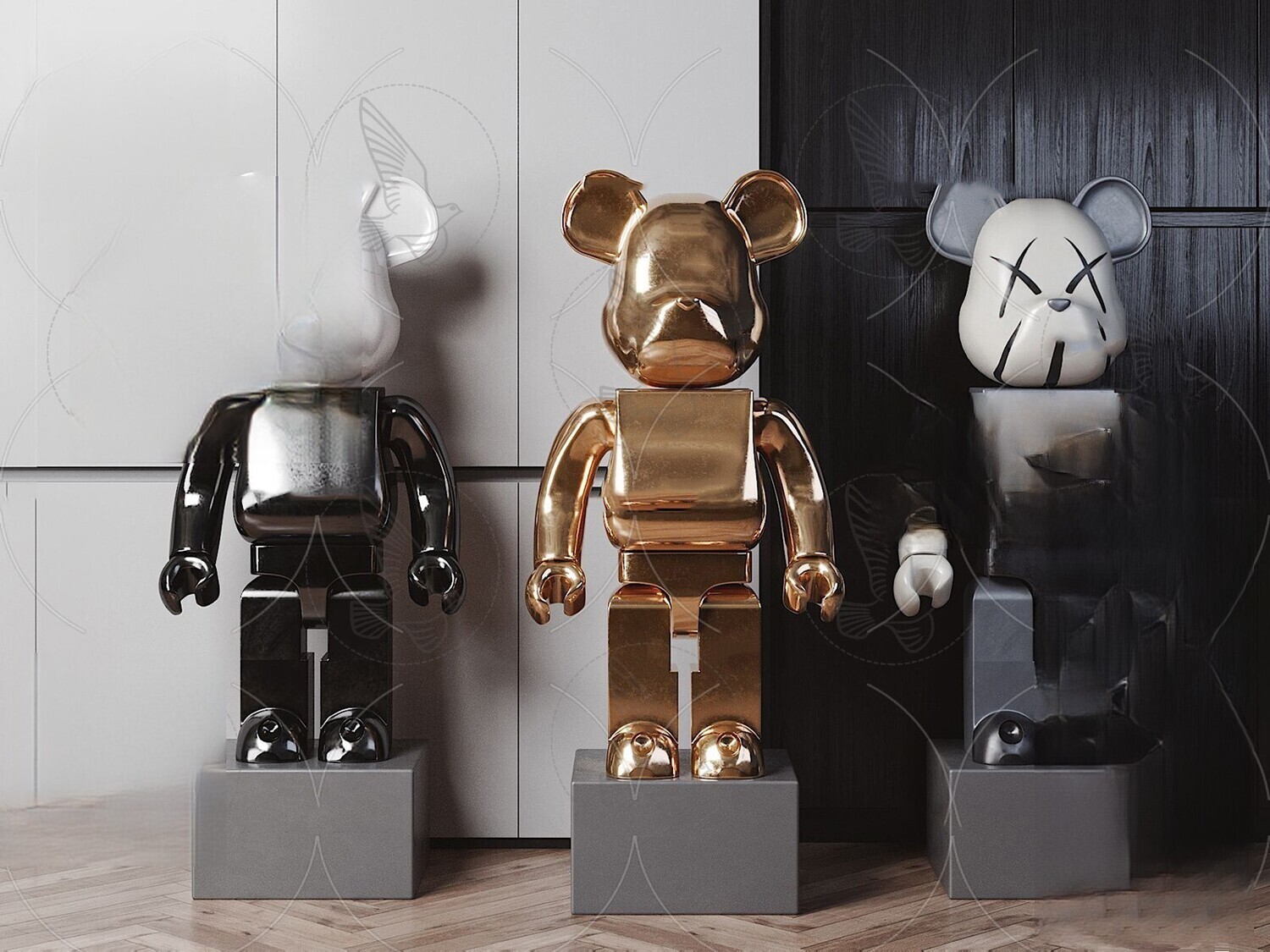 150 Bearbrick 3d Models Vol.15