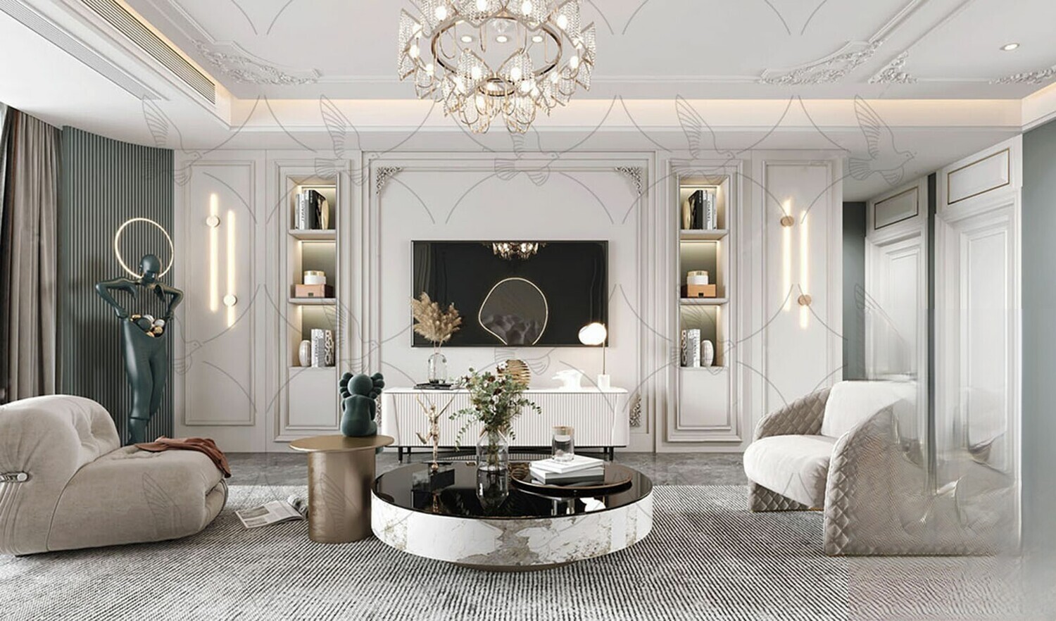 29 Living Room  Full Scenes 3d Models Vol.26-Vray