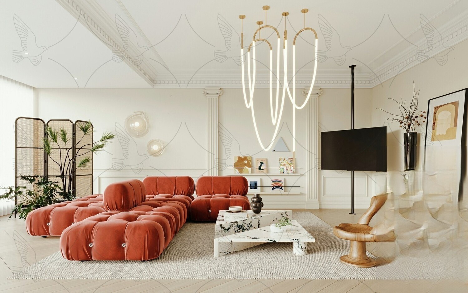 29 Living Room  Full Scenes 3d Models Vol.26-Vray