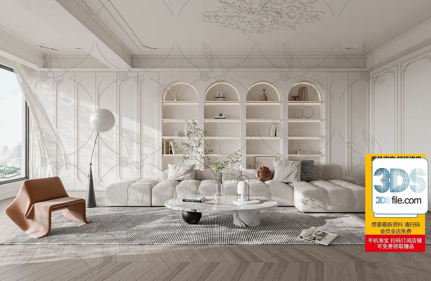 29 Living Room  Full Scenes 3d Models Vol.26-Vray
