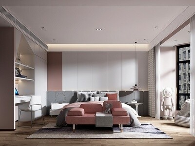 Full Collection Bedrooms 3d models Vol.18
