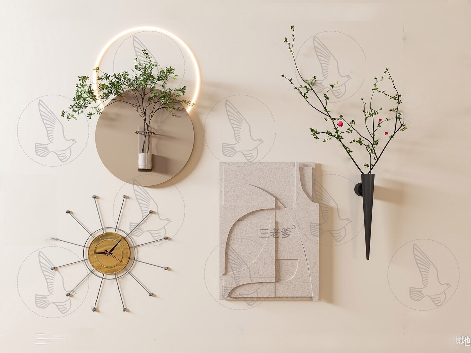 Full Collection Wall Decor 3d Models Vol 06