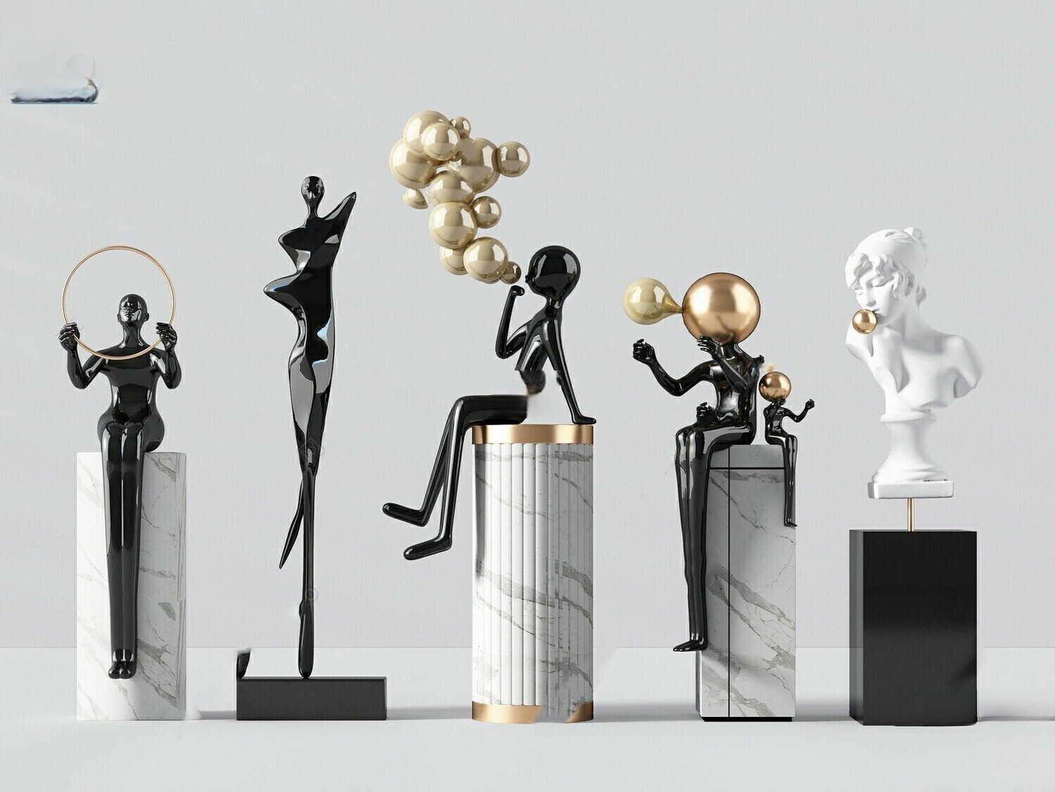 Full Collection Decorative Statue 3d Model Vol.12