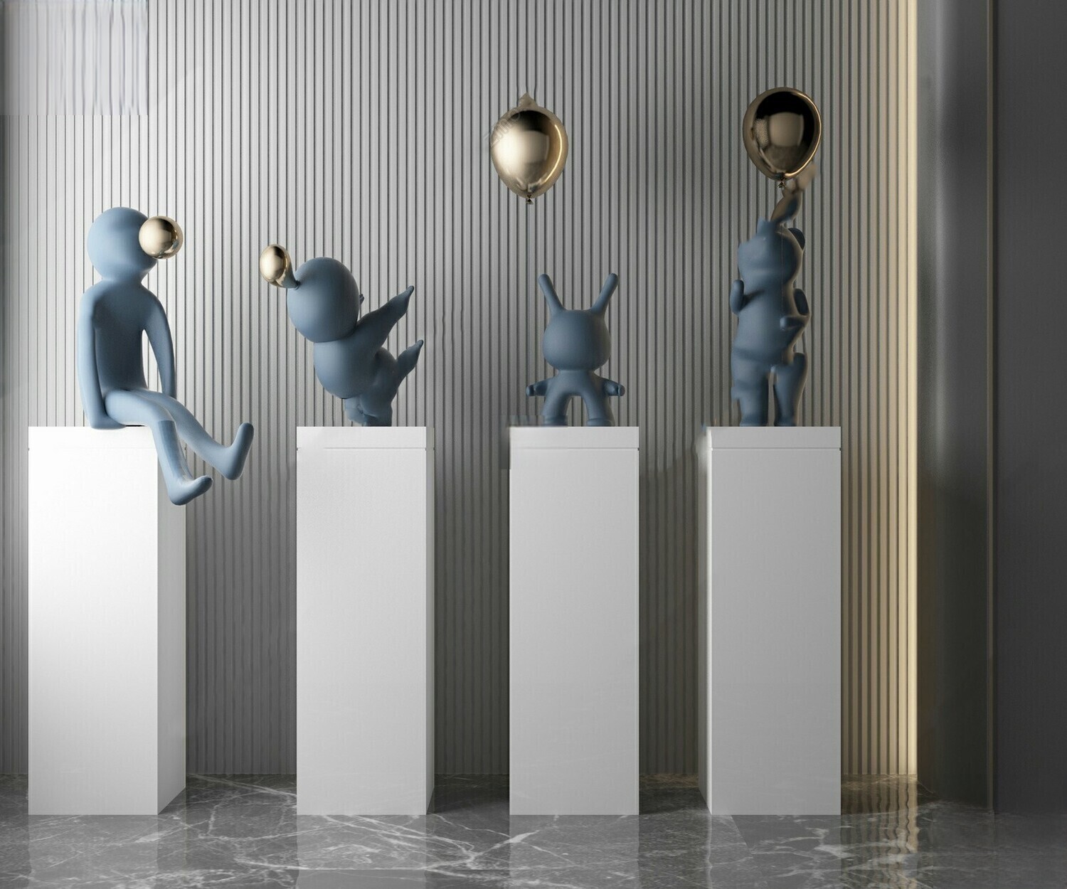Full Collection Decorative Statue 3d Model Vol.12