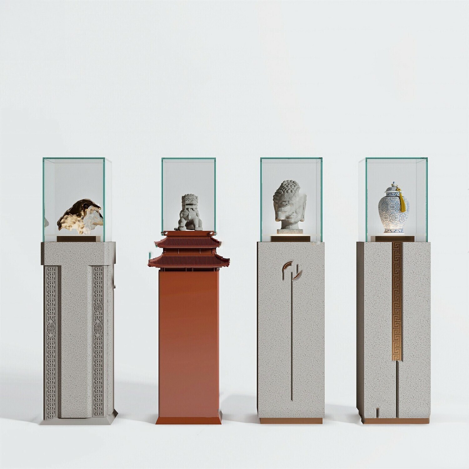 Full Collection Decorative Statue 3d Model Vol.12