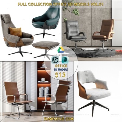 Full Collection Office 3d Models Vol.01