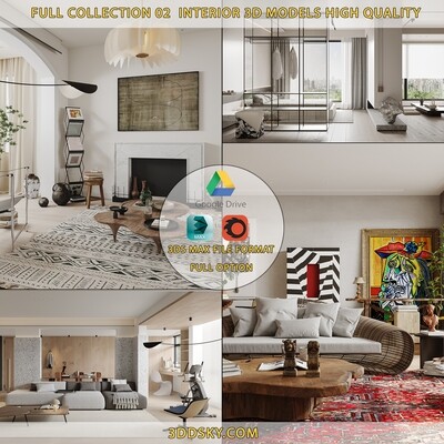 Full Collection 02 Interior 3d Models High Quality - Corona