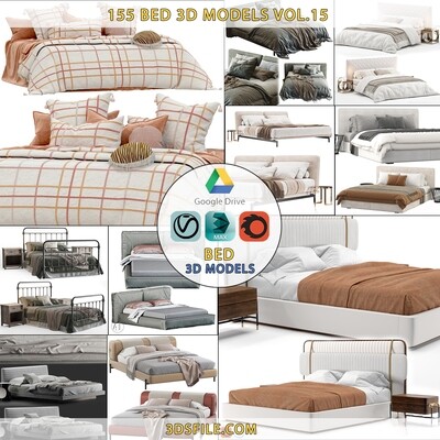 Full Collection 155 Bed 3d Models Vol.15